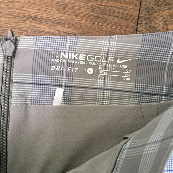 Nike Golf Dri-Fit Plaid Skirt/Skort - Gray - 6 - Picture 7 of 8